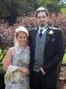 Ray and Amber's wedding - Meegan and I at the regular style wedding ceremony.