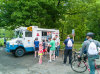 5/20 - It's bicycle Sunday on the parkway, but Harry wants ice cream.