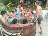6/23 - How many can we fit in the hot tub?
