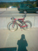 Bicycling on the highway in Croton.