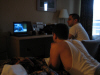 4/1 - Another day, another bachelor party in Montreal. Don't worry, Teresa, all we did was sit in the hotel room and watch movies.