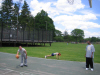 5/30 - Tara has to do push-ups while the rest of us play basketball on Memorial Day.