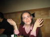 11/19 - Jaime at the afterparty of the last showing of her "Scrooge" play. 