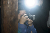 10/8 - Ray and I shot alot of weddings. If we were using guns, I would've hit his bullet before it came out on this one.