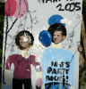 8/6 - Natalie's Carnival Party was pretty amazing. Here she is with Garrett in the pie throwing contest.