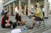 8/13 - Oh yes, we bicycled all the way to Rye Playland Park! And then Mat told us stories on the boardwalk.