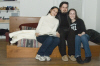 3/24 - Girls on Adam's bed