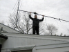 4/22 - Chris and I are no strangers to climbing on rooftops. This time we had a reason though.