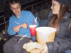 12/25 - Free refills, so we got lots of straws.