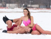 2/11 - Val & Liga chilling on the beach.