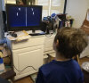 2/12 - What's the first game Mason wanted to play on the RetroPie? Yep, Pong!