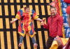 9/9 - Let me just stick my nephew to the velcro wall here.