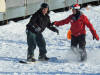 12/27 - A nice snowstorm means we go snowboarding.