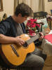 12/26 - Mason found his grandmother's guitar from 1975 and restrung it so he can play.