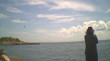 Fishing at Hamonnassett Beach, CT.