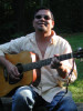 Nick singing at the Labor Day BBQ (Ardsley, NY)