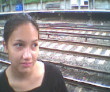 Natardia loves waiting for the train in Fordham, NY.