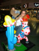 5-16-2002  Uhm, Christine, that donkey has chicken pox.  (Star Wars Ep2 opening night)