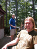 6-8-2002  BBQing at Schwarz's BBQ in Sterling Massachusetts.