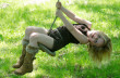 Aowyn on a Swing