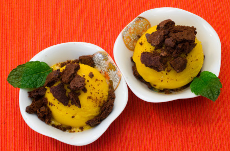 Brownie Crunch Serving Suggestion