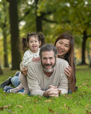 Kiwi, Ken, and Juliet's Family Photo